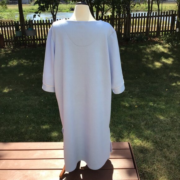 Miss Elaine Womens Blue Long Zip Robe 3X Textured Warm Winter - Picture 3 of 9